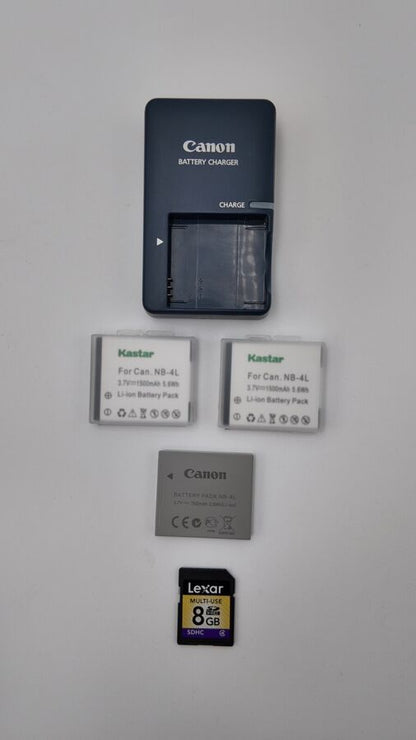 Canon PowerShot Digital ELPH SD1000 / IXUS 70 Digital Camera BUNDLE!