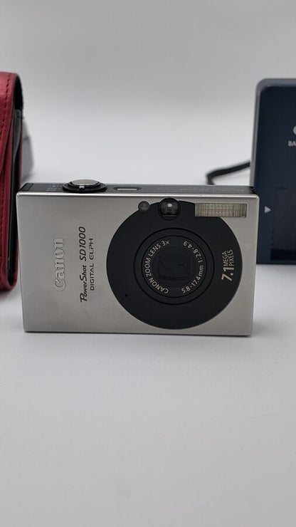 Canon PowerShot Digital ELPH SD1000 / IXUS 70 Digital Camera BUNDLE!