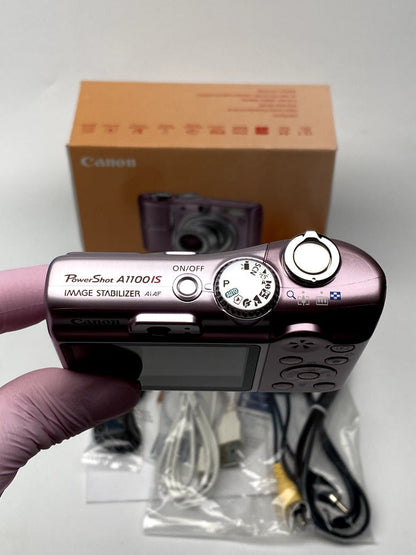 Canon PowerShot A1100 IS 12.1 MP Digital Camera - RARE PINK - MINT!